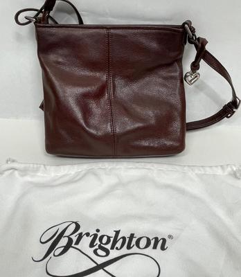 Brighton Acoma brown leather Organizer Convertible Crossbody Shoulder Bag Purse