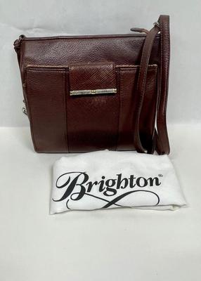 Brighton Acoma brown leather Organizer Convertible Crossbody Shoulder Bag Purse