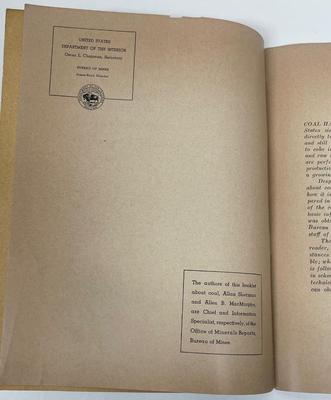 Vintage United States Dept. of the Interior Bureau of Mines - FACTS ABOUT COAL Booklet