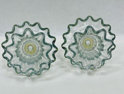 Chantilly Ruffled Candle Holders by PartyLite - Pair