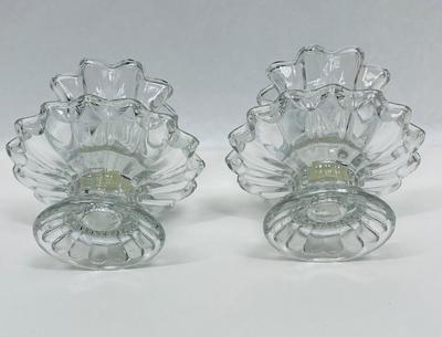 Chantilly Ruffled Candle Holders by PartyLite - Pair