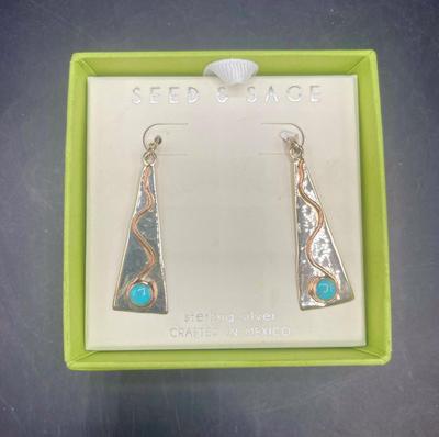 Sterling Silver Earrings by Seed and Sage