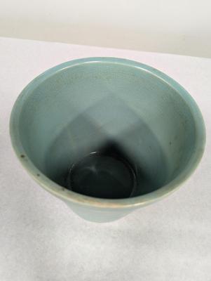 Vintage McCoy Green Ribbed Pottery Planter