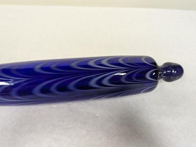 Cobalt Blue Hand Blown Glass Rolling Pin