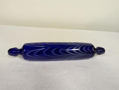 Cobalt Blue Hand Blown Glass Rolling Pin