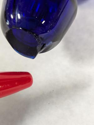 Cobalt Blue Hand Blown Glass Rolling Pin