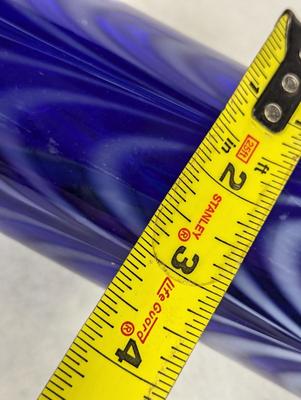 Cobalt Blue Hand Blown Glass Rolling Pin