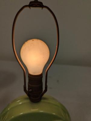 Vintage Green Ceramic Table Lamp