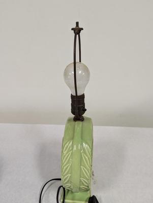 Vintage Green Ceramic Table Lamp