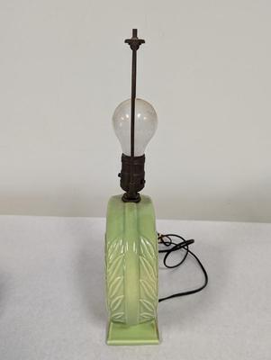 Vintage Green Ceramic Table Lamp