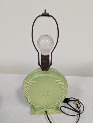 Vintage Green Ceramic Table Lamp