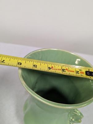 Vintage Green Pottery Vase