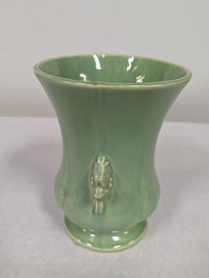 Vintage Green Pottery Vase