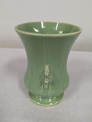 Vintage Green Pottery Vase
