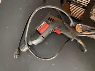 Corded Electric Drill and Bits