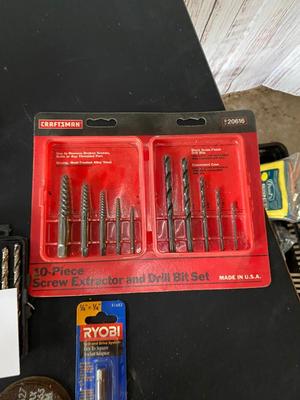Corded Electric Drill and Bits