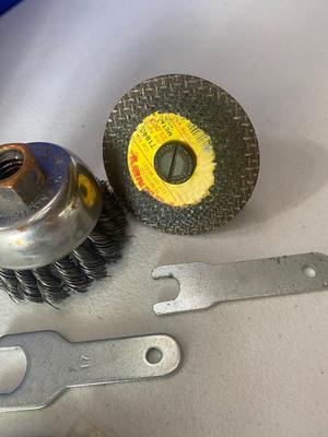 Pneumatic Die Grinder, Craftsman Toolbox and accessories