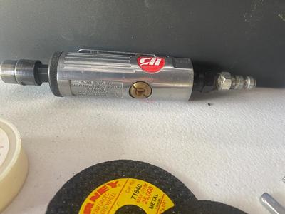 Pneumatic Die Grinder, Craftsman Toolbox and accessories