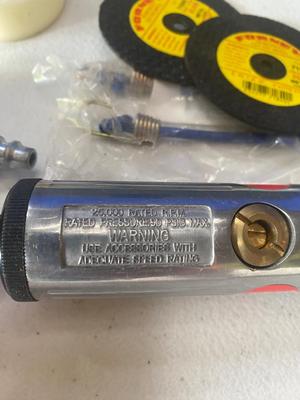 Pneumatic Die Grinder, Craftsman Toolbox and accessories