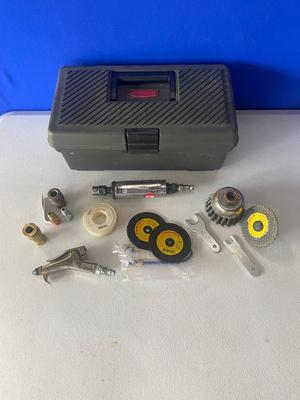 Pneumatic Die Grinder, Craftsman Toolbox and accessories