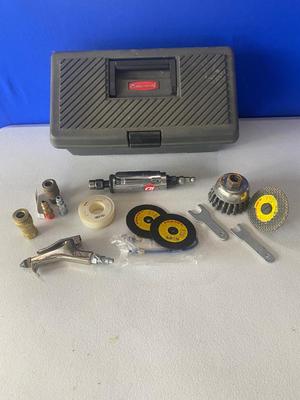 Pneumatic Die Grinder, Craftsman Toolbox and accessories