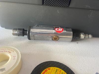 Pneumatic Die Grinder, Craftsman Toolbox and accessories