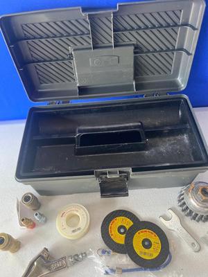 Pneumatic Die Grinder, Craftsman Toolbox and accessories