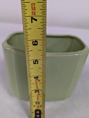 Vintage Green Pottery Vase