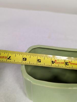 Vintage Green Pottery Vase