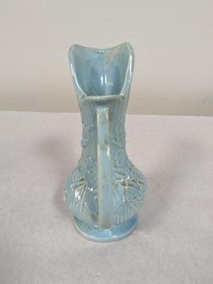 Vintage McCoy Aqua Blue Pitcher With Grapes