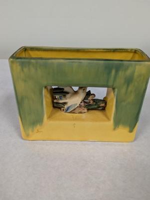 Vintage McCoy Rectangle Bird Pottery