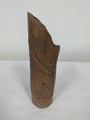 Artistic Etched Pottery Vase Signed Sue H. Fall 90