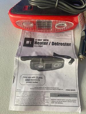 12v Auto Heater/Defroster with Light