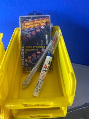 Organizer Bins with Hardware and What Not along with other Goods!