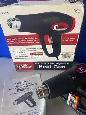 Drill Master Heat Gun and Insulated Large Gloves