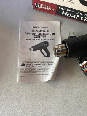 Drill Master Heat Gun and Insulated Large Gloves