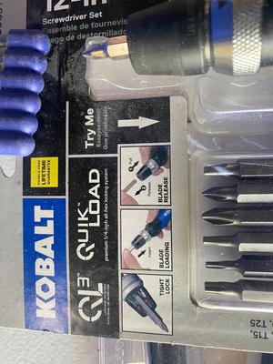 Kobalt 12-in-1 Screwdriver, Pittsburg Tounge & Groove Joint Pliers, & a Big Larry Flashlight