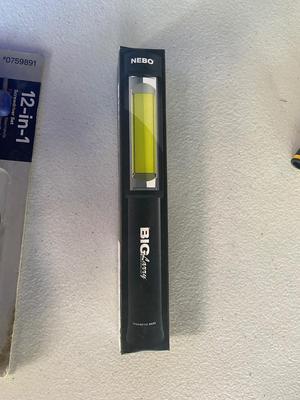 Kobalt 12-in-1 Screwdriver, Pittsburg Tounge & Groove Joint Pliers, & a Big Larry Flashlight
