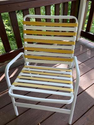 Vintage MCM Patio Chairs, Set of Four