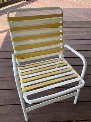 Vintage MCM Patio Chairs, Set of Four