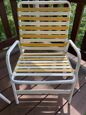 Vintage MCM Patio Chairs, Set of Four