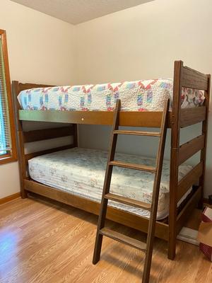 MCM RANCH OAK Twin Bunk Beds