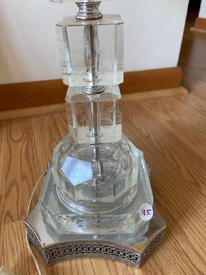 MCM Crystal Base Lamps, Pair