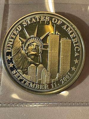 We Will Never Forget 9/11 Medal September 11, 2001 Medal as Pictured.