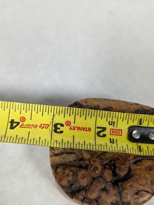 Vintage Signed Maple Burl Trinket Box