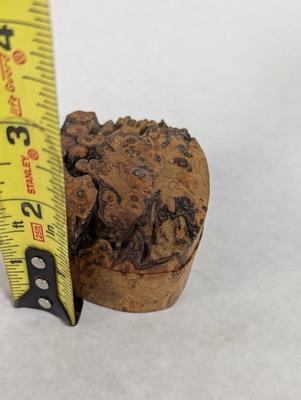 Vintage Signed Maple Burl Trinket Box