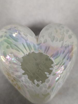Vines 1999 Signed Heart Paperweight