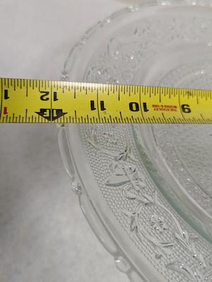 3 Glass Cake Stands (1) Gorham Lady Anne Footed