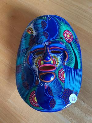 Mexican Terracotta Folk Art Face Mask