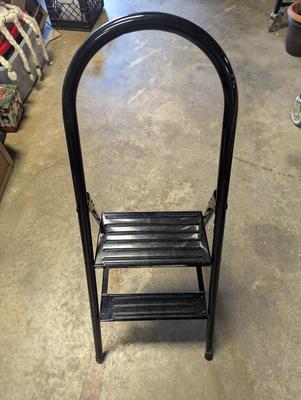 Black Metal Step Stool